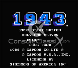 1943 The Battle Of Midway NES Screenshot Screenshot 1