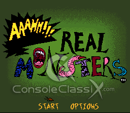 Aaahh!!! Real Monsters Super Nintendo Screenshot 1