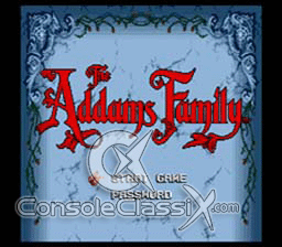 Addams Family Sega Genesis Screenshot 1