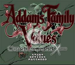 Addams Family Values SNES Screenshot Screenshot 1