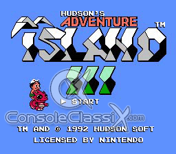 Adventure Island 3 NES Screenshot 1