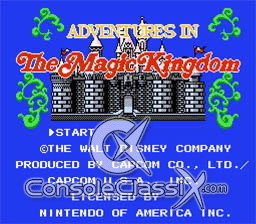 Adventures in the Magic Kingdom NES Screenshot 1