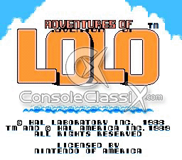 Adventures of Lolo NES Screenshot 1