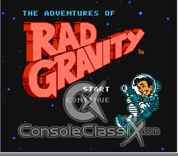 Adventures of Rad Gravity NES Screenshot 1