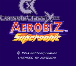 Aerobiz Supersonic Super Nintendo Screenshot 1