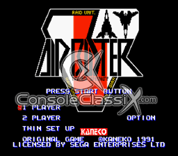 Air Buster Genesis Screenshot Screenshot 1