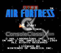 Air Fortress NES Screenshot 1