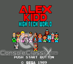Alex Kidd in High-Tech World Sega Master System Screenshot 1