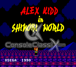 Alex Kidd in Shinobi World Sega Master System Screenshot 1