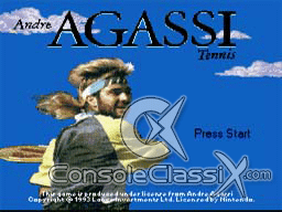 Andre Agassi Tennis SNES Screenshot 1