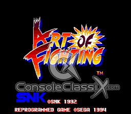 Art of Fighting Genesis Screenshot Screenshot 1