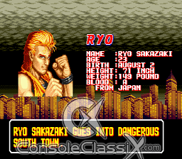Art of Fighting Genesis Screenshot Screenshot 3