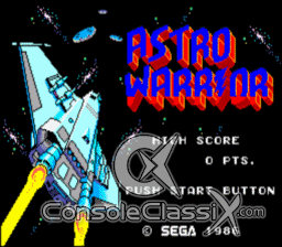 Astro Warrior Master System Screenshot 1