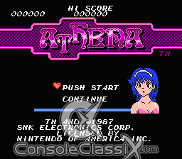 Athena NES Screenshot 1