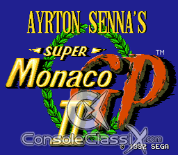 Ayrton Senna's Super Monaco GP 2 Genesis Screenshot Screenshot 1