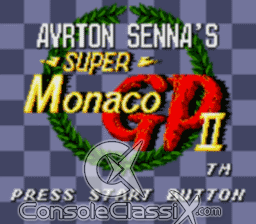 Ayrton Senna's Super Monaco GP 2 Gamegear Screenshot Screenshot 1