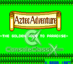 Aztec Adventure Master System Screenshot 1