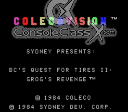 BC's Quest for Tires 2: Grog's Revenge Colecovision Screenshot 1