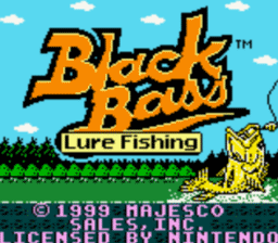 Black Bass Lure Fishing Gameboy/Gameboy Color Screenshot 1