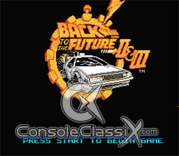 Back to the Future 2 & 3 NES Screenshot Screenshot 1