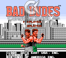 Bad Dudes NES Screenshot Screenshot 1