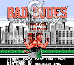 Bad Dudes NES Screenshot 1