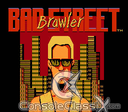Bad Street Brawler NES Screenshot 1