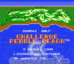 Bandai Golf NES Screenshot Screenshot 1