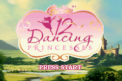 Barbie 12 Dancing Princesses GBA Screenshot Screenshot 1