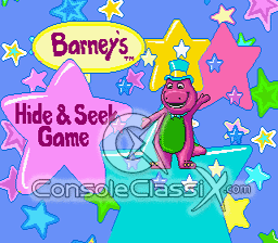 Barney's Hide & Seek Game Genesis Screenshot 1
