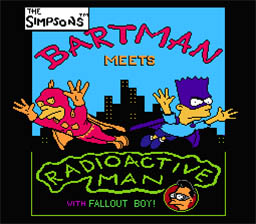 Simpsons: Bartman Meets Radioactive Man NES Screenshot Screenshot 1