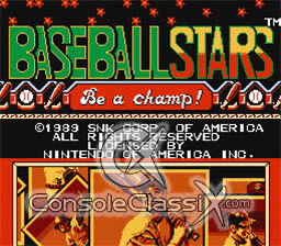 Baseball Stars NES Screenshot 1