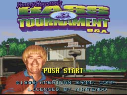 Jimmy Houston's Bass Tournament USA SNES Screenshot 1