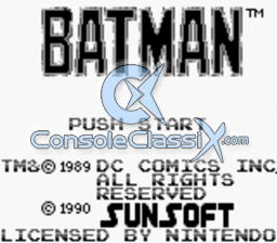 Batman Gameboy Screenshot Screenshot 1