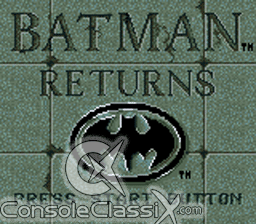 Batman Returns Gamegear Screenshot Screenshot 1