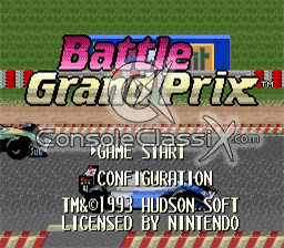 Battle Grand Prix SNES Screenshot Screenshot 1