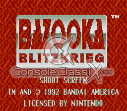 Bazooka Blitzkrieg SNES Screenshot 1
