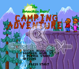 Berenstain Bears Camping Adventure Sega Genesis Screenshot 1