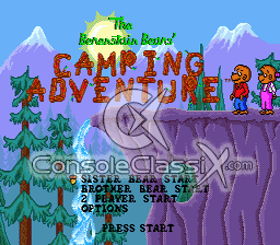 Berenstain Bears Camping Adventure Genesis Screenshot 1
