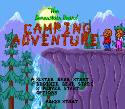 Berenstain Bears Camping Adventure Sega Genesis Screenshot 1