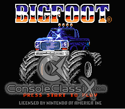 Bigfoot NES Screenshot Screenshot 1