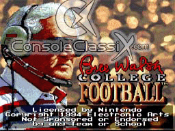 Bill Walsh College Football screen shot 1 1