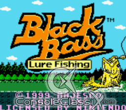Black Bass Lure Fishing GBC Screenshot Screenshot 1