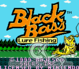 Black Bass Lure Fishing Gameboy/Gameboy Color Screenshot 1