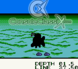 Black Bass Lure Fishing Gameboy/Gameboy Color Screenshot 2