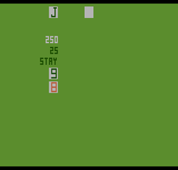 Blackjack Atari 2600 Screenshot 2