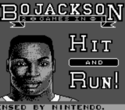 Bo Jackson: Two Games in One Gameboy Screenshot Screenshot 1