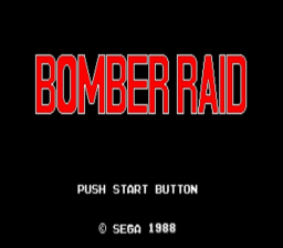 Bomber Raid Master System Screenshot Screenshot 1