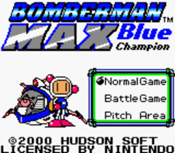 Bomberman Max Blue Champion Gameboy/Gameboy Color Screenshot 1