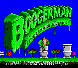 Boogerman A Pick and Flick Adventure Genesis Screenshot Screenshot 1
